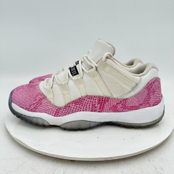 Nike Air Jordan 11 Retro Low Youth Sz 7Y Women 8.5 GS580521-108 Pink White Shoes - Picture 1 of 11